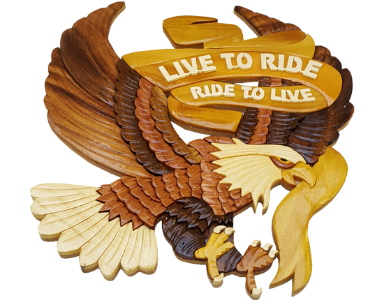LIVE TO RIDE WALL PLAQUE